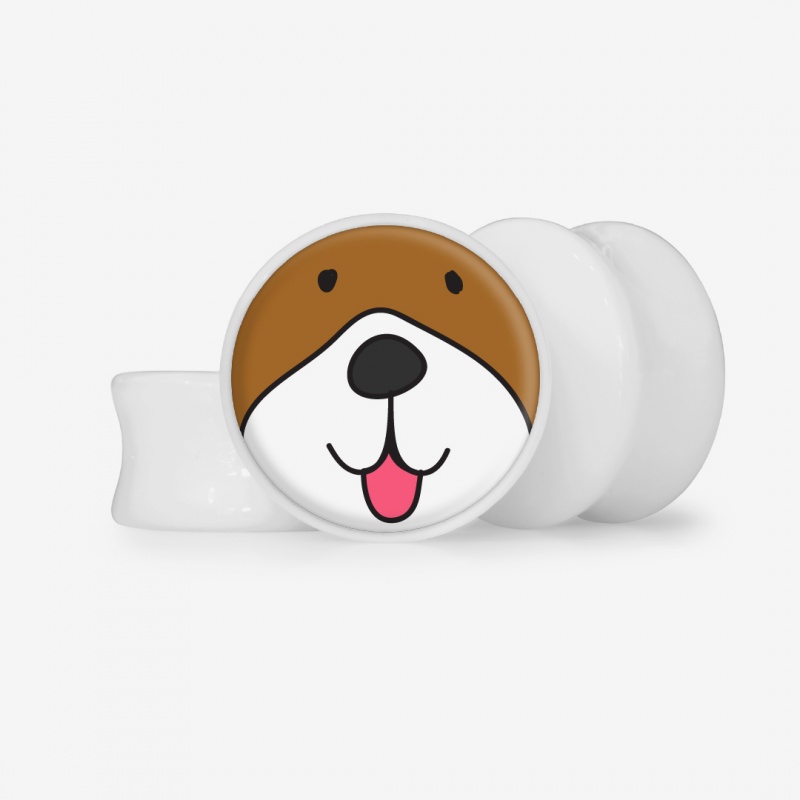 Plug Cara de Cachorro 4 - Base Selecionável - Animal