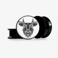 Plug Veado Tribal Base – Estampa Tribal com Escolha de Base