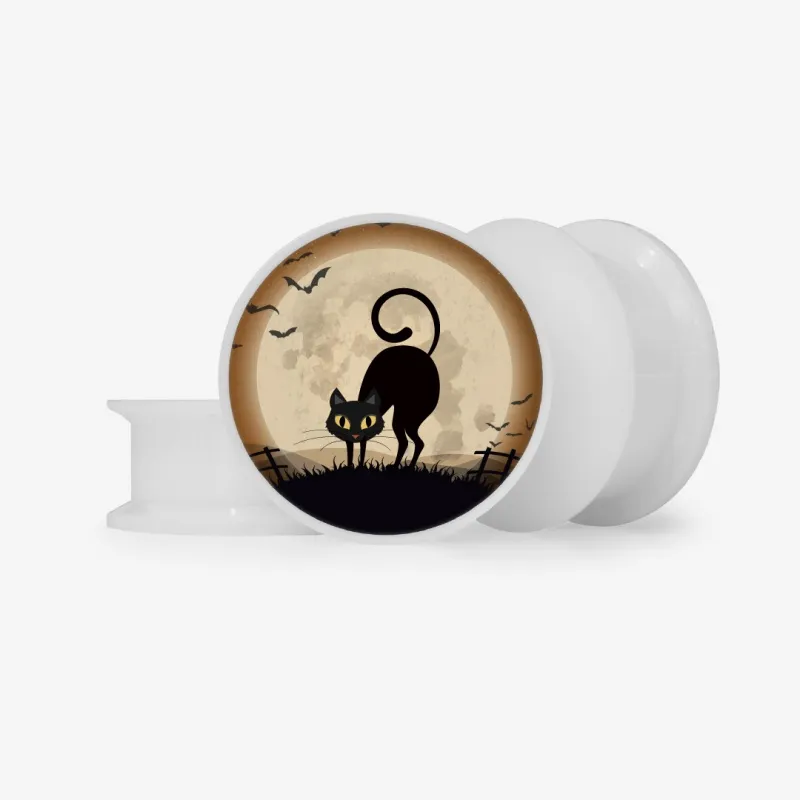 Plug Gato Preto - Base Selecionável - Animal