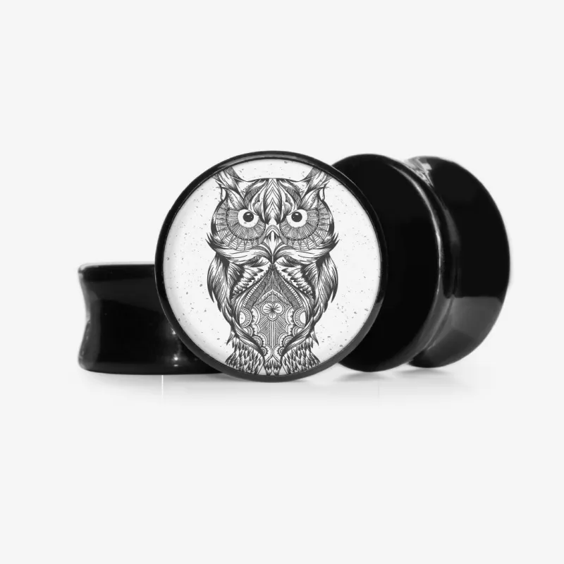 Plug Coruja Simétrica - Base Selecionável - Animal