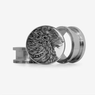 Plug Leão Tribal - Base Selecionável - Animal