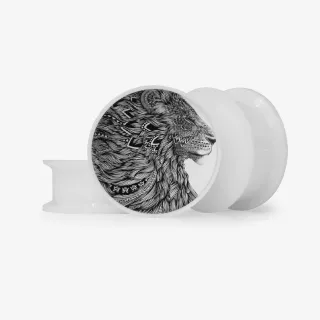 Plug Leão Tribal - Base Selecionável - Animal