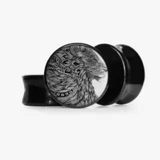 Plug Leão Tribal - Base Selecionável - Animal