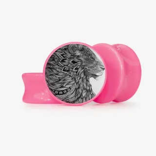 Plug Leão Tribal - Base Selecionável - Animal