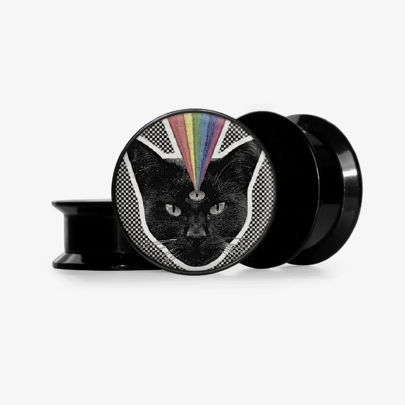 Plug Gato de 3 Olhos - Base Selecionável - Animal