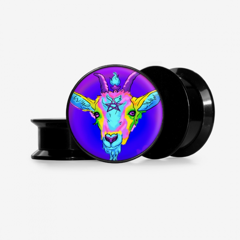 Plug Pentabode Base Selecionável com estampa de pentagrama esotérico