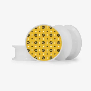 Plug Caveira Halloween - Base Selecionável - Caveira