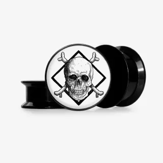 Plug Caveira X - Base Selecionável - Caveira