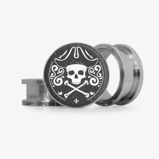 Plug Caveira Pirata - Base Selecionável - Caveira