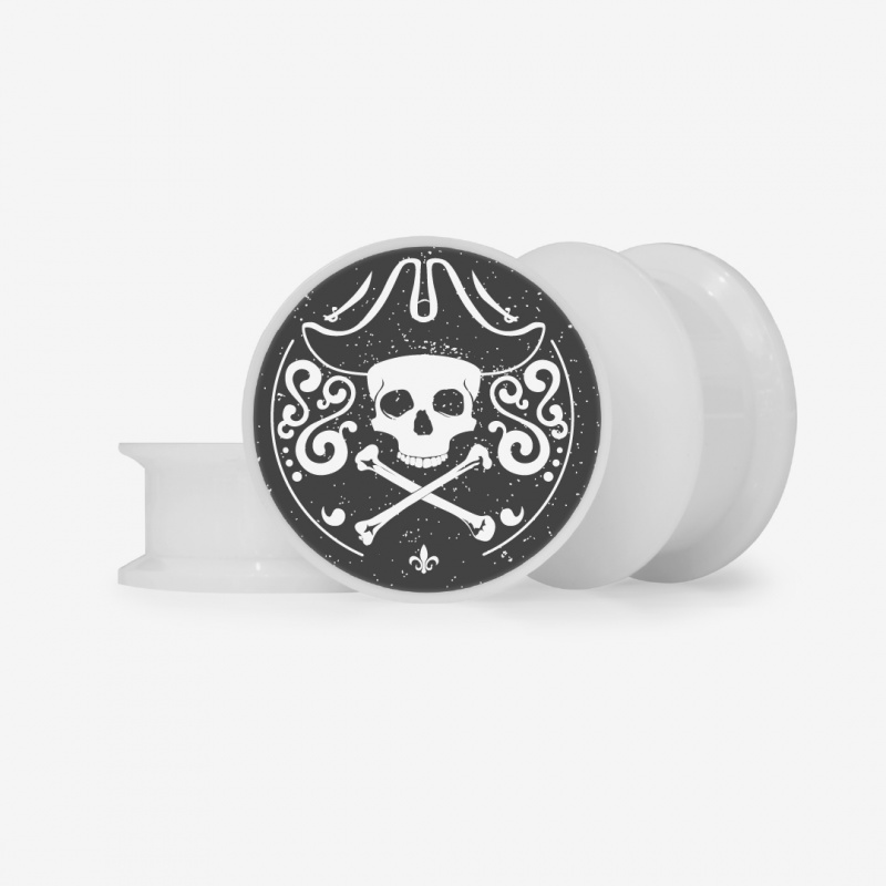 Plug Caveira Pirata - Base Selecionável - Caveira