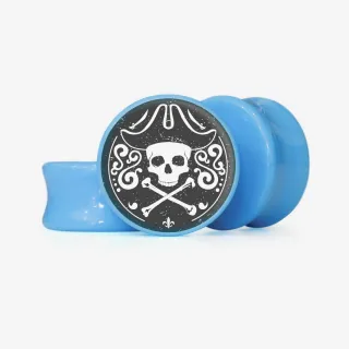 Plug Caveira Pirata - Base Selecionável - Caveira