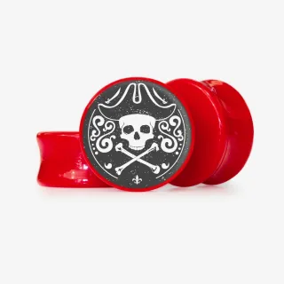 Plug Caveira Pirata - Base Selecionável - Caveira