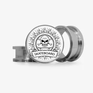 Plug Caveira Skateboard - Base Selecionável - Caveira