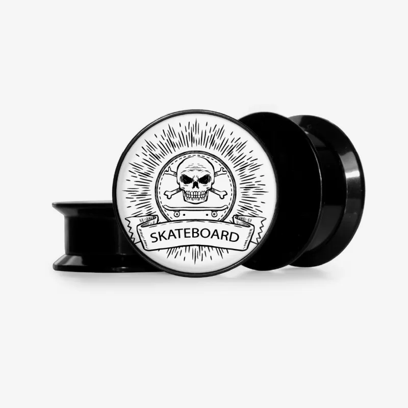 Plug Caveira Skateboard - Base Selecionável - Caveira