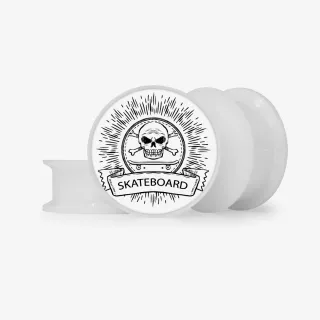 Plug Caveira Skateboard Base com design radical e base personalizável.