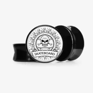 Plug Caveira Skateboard - Base Selecionável - Caveira