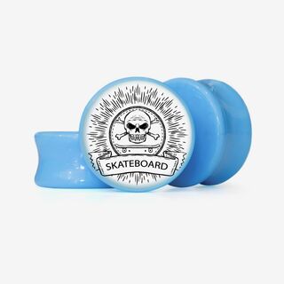 Plug Caveira Skateboard - Base Selecionável - Caveira