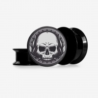 Plug Caveira Base Selecionável com Estampa Incrível