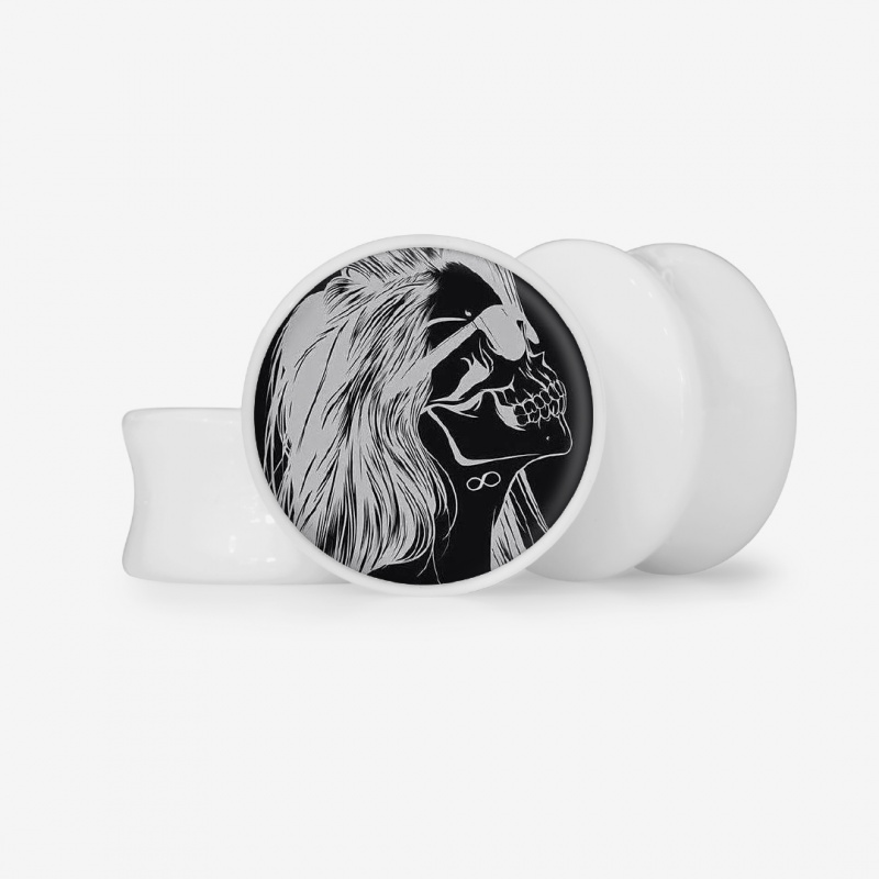 Plug Mulher Caveira - Base Selecionável - Caveira