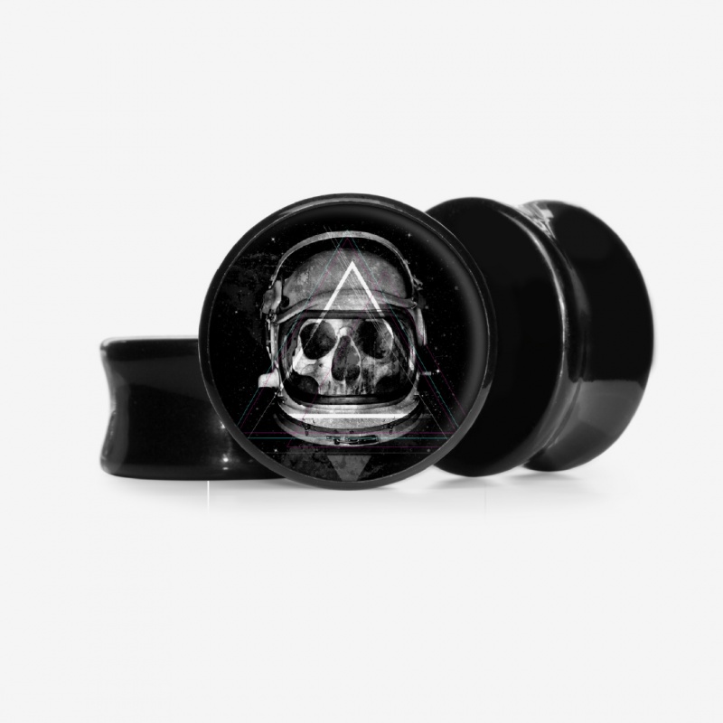 Plug Caveira Astronauta - Base Selecionável - Caveira