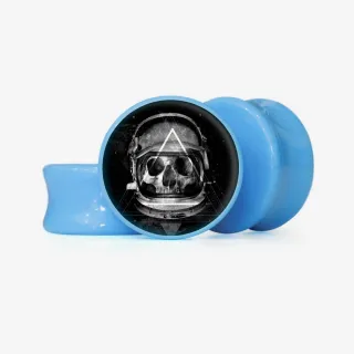 Plug Caveira Astronauta - Base Selecionável - Caveira