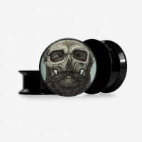 Plug Caveira Barbada Base – Visual único e personalizado