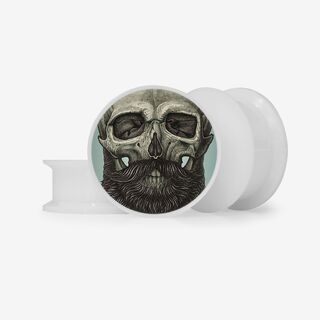 Plug Caveira Barbada - Base Selecionável - Caveira