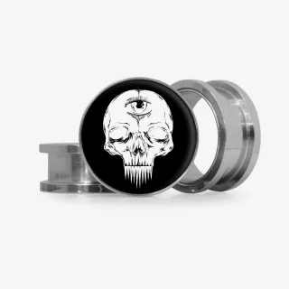 Plug 3 Olhos - Base Selecionável - Caveira