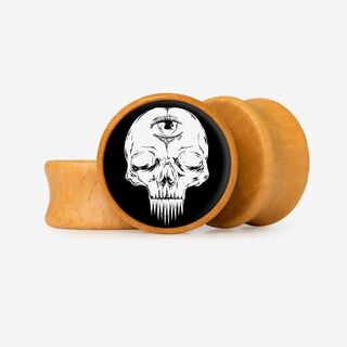 Plug 3 Olhos - Base Selecionável - Caveira