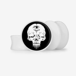 Plug 3 Olhos - Base Selecionável - Caveira