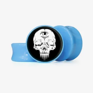 Plug 3 Olhos - Base Selecionável - Caveira