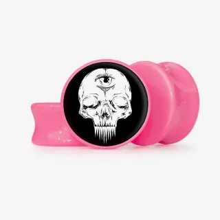 Plug 3 Olhos - Base Selecionável - Caveira