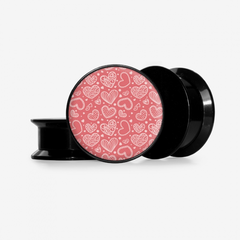 Plug Pequenos Corações - Base Selecionável - Coração