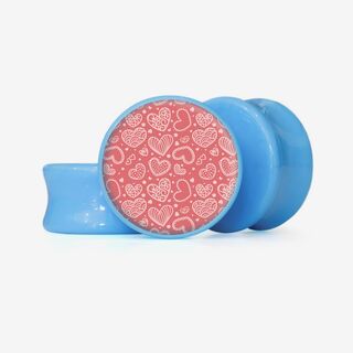 Plug Pequenos Corações - Base Selecionável - Coração