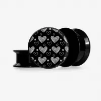 Plug Coração Estrelado Base – Alargador Estrela Romântico