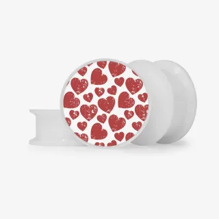 Plug Vinte Oito Corações - Base Selecionável - Coração