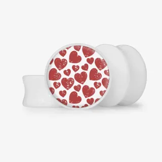 Plug Vinte Oito Corações - Base Selecionável - Coração