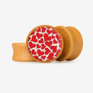 Plug Corações dos Amantes - Base Selecionável - Coração