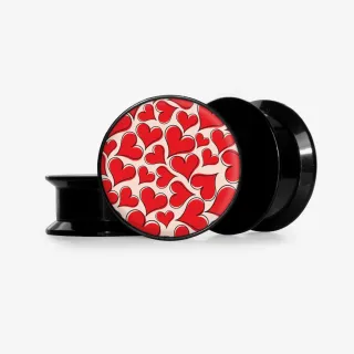 Plug Corações dos Amantes - Base Selecionável - Coração