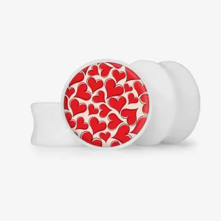 Plug Corações dos Amantes - Base Selecionável - Coração