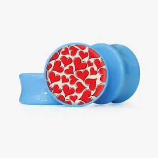 Plug Corações dos Amantes - Base Selecionável - Coração