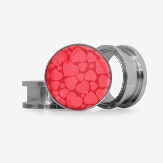 Plug Coração Discreto - Base Selecionável - Coração