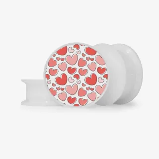 Plug Coração Cartoon - Base Selecionável - Coração