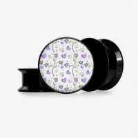 Plug Coração Violeta Base - Alargador Estiloso