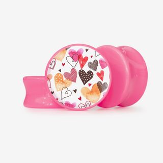 Plug Retalhos de Amor - Base Selecionável - Coração