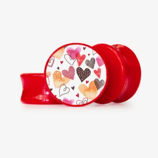 Plug Retalhos de Amor - Base Selecionável - Coração