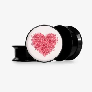 Plug Flores do Amor - Base Selecionável - Coração