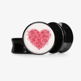 Plug Flores do Amor - Base Selecionável - Coração