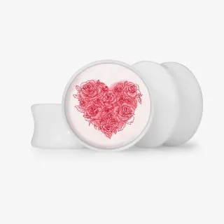 Plug Flores do Amor - Base Selecionável - Coração