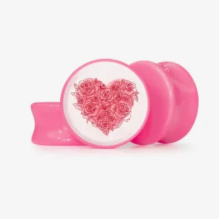 Plug Flores do Amor - Base Selecionável - Coração